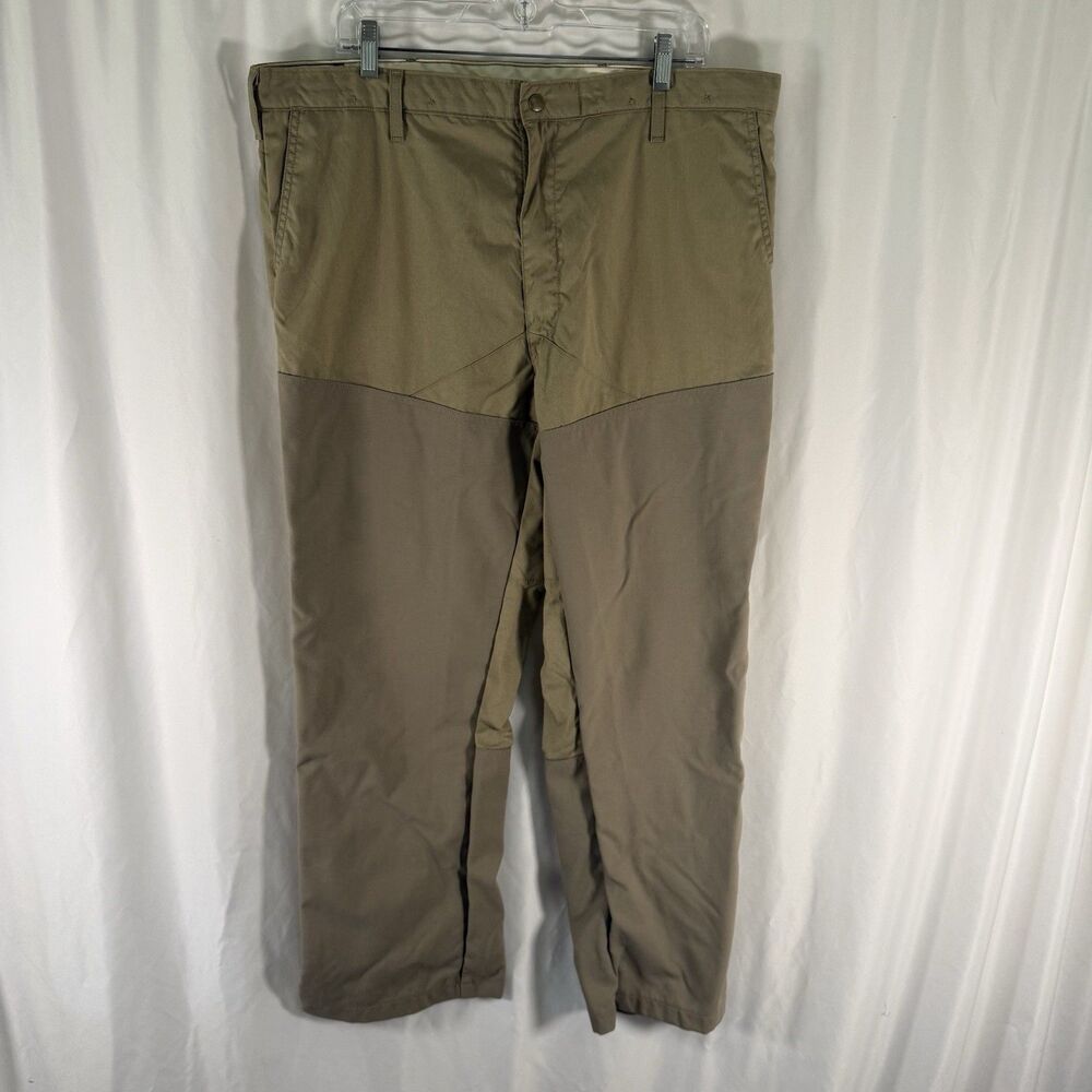 Boyt Harness Company Brush Pants Men's 40x30 Beige Flat Front Hunting Utility Wo